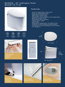 MAGNUS - 20" Small INTELLIGENT Toilet
